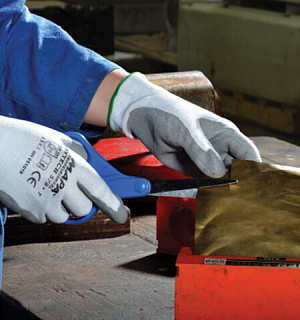 Перчатки текстильные MAPA KryTech 579, полиуретановое покрытие (облив), защита от порезов, размер 10 (XL), белые