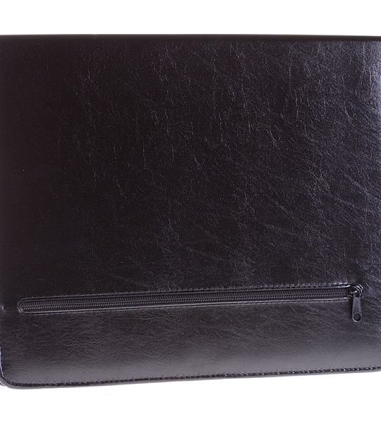 Папка деловая OfficeSpace "Vesta" имп. кожзам, на молнии, блокнот