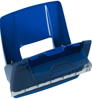 Дырокол Berlingo "Power TX" 20л., металлический, с фиксатором и линейкой, синий