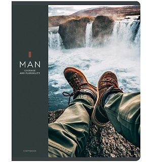 Тетрадь 48л., А5, клетка Greenwich Line "For Men", ТВИН-лак, 70г/м2