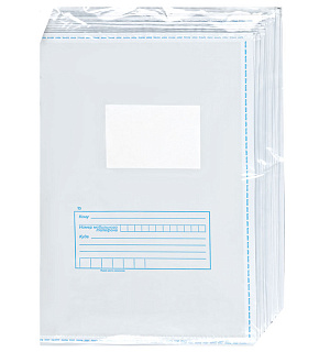 Пакет почтовый E4 Курт и К, 280*380мм, полиэтилен, отр. лента, 60 мкм