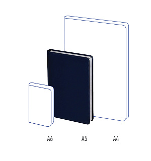 Ежедневник недатир. A5, 160л., кожзам, Berlingo "Silver Pristine", серебр. срез, синий