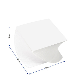 Блок для записи на склейке Berlingo "Classic" 8*8*5см, витой, белый