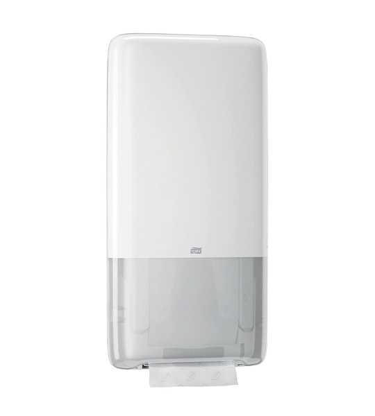 Диспенсер для полотенец листовых Tork "PeakServe"(H5), пластик, механический, белый, непрерывная под 552500 (ПОД ЗАКАЗ)