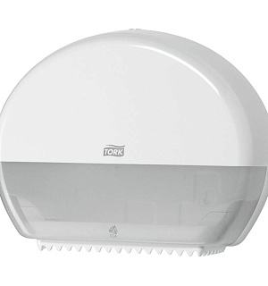 Диспенсер для туалетной бумаги в мини-рулонах Tork "Elevation"(Т2) пластик, механический, белый