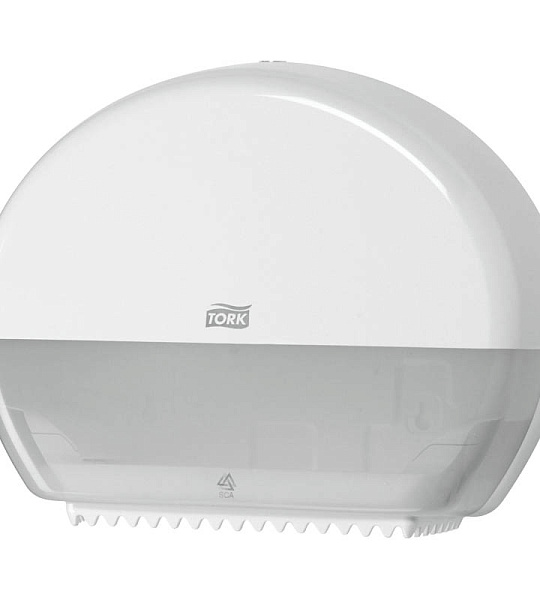 Диспенсер для туалетной бумаги в мини-рулонах Tork "Elevation"(Т2) пластик, механический, белый