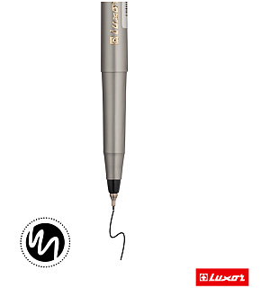 Ручка капиллярная Luxor "Micropoint" черная, 0,5мм, одноразовая