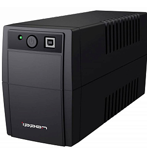 Источник бесперебойного питания IPPON Back Basic 1050 Euro, 3 розетки, 1000ВА, 600Вт, черный