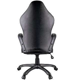 Кресло игровое Helmi HL-S02 "Virage", экокожа/ткань черная