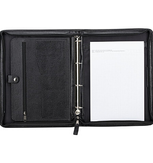 Папка из кожзаменителя на молнии с ручкой, 8-013