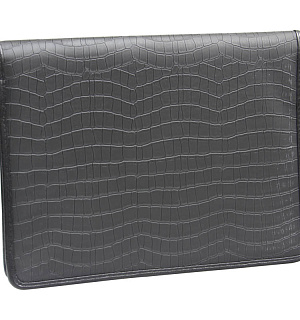 Папка деловая OfficeSpace "Valencia" кожзам., на молнии, зажим для бумаг