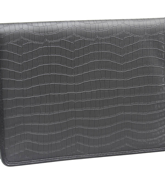 Папка деловая OfficeSpace "Valencia" кожзам., на молнии, зажим для бумаг