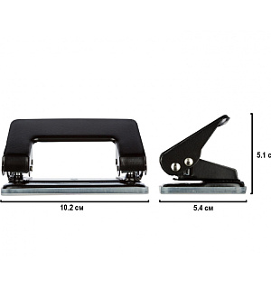 Дырокол Attache Economy до 10 листов, без линейки, цвет черный