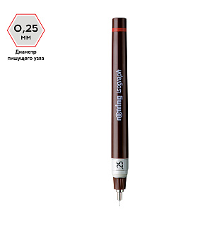 Изограф Rotring 0,25мм, пластиковый корпус