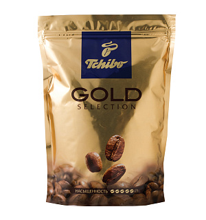 Кофе растворимый TCHIBO "Gold selection", сублимированный, 285 г, мягкая упаковка, 10199