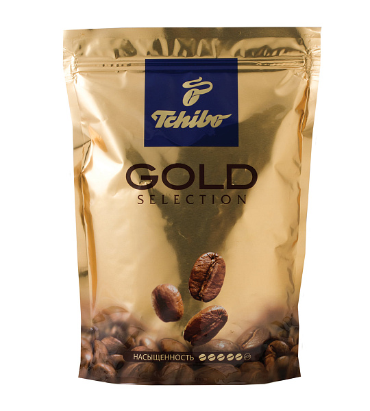Кофе растворимый TCHIBO "Gold selection", сублимированный, 285 г, мягкая упаковка, 10199