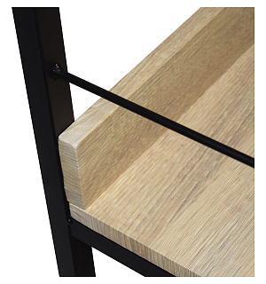 Стеллаж на металлокаркасе BRABIX "LOFT SH-003", 600х350х1500 мм, 5 полок, цвет дуб натуральный, 641236