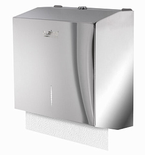Диспенсер для полотенец LAIMA PROFESSIONAL INOX, (Система H3) V-сложения, нержавеющая сталь, зеркальный, 605697