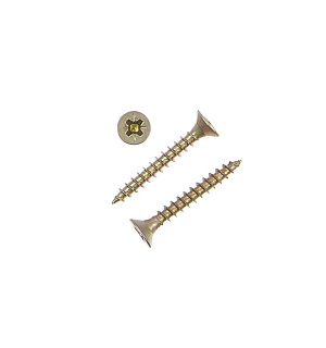 Саморезы универсальные желтые 4,0х30 ,17 шт