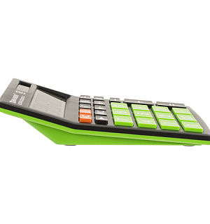 Калькулятор настольный BRAUBERG ULTRA COLOR-12-BKLG (192x143 мм), 12 разрядов, двойное питание, ЧЕРНО-САЛАТОВЫЙ, 250498