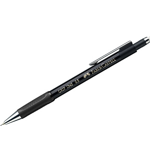 Карандаш механический Faber-Castell "Grip 1345" 0,5мм, B, грип, с ласт., автоподача грифеля, черный