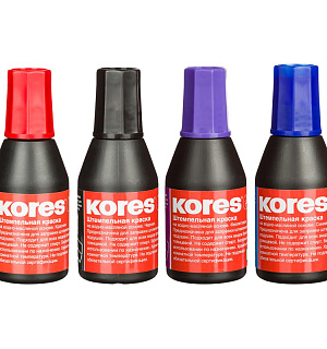 Краска штемпельная KORES черная 71334