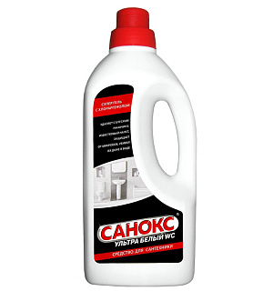 Чистящее средство для сантехники Санокс "Ультра белый WC", гель, 1100г