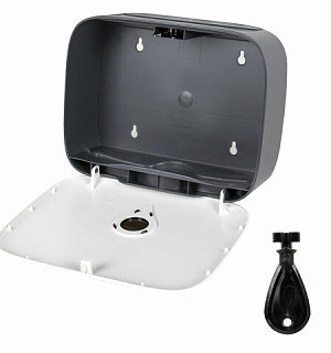 Диспенсер для полотенец ULTRA LAIMA PROFESSIONAL (Система H2), Z-сложения, малый, белый, ABS-пластик, 606833