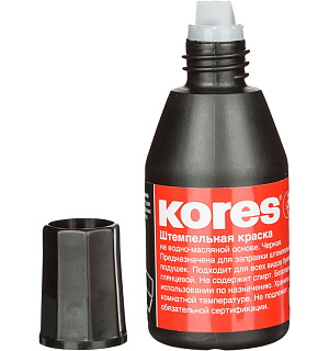 Краска штемпельная KORES черная 71334