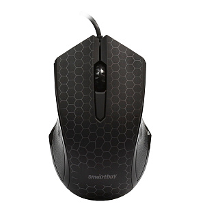Мышь Smartbuy ONE 334, USB, с подсветкой, черный, 2btn+Roll