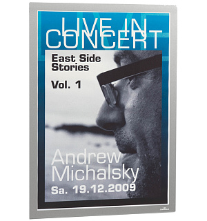 Комплект рамок самоклеящихся магнитных информационных 2шт. Durable "Duraframe" А3, серебристый метал