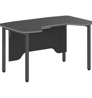 Стол компьютерный на металлокаркасе Skyland SKILLL/Антрацит/металлик, 1360*850*747мм, SSTG 1385