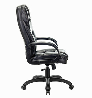 Кресло офисное BRABIX PREMIUM "Nord EX-590", черный пластик, экокожа, черное, 532097