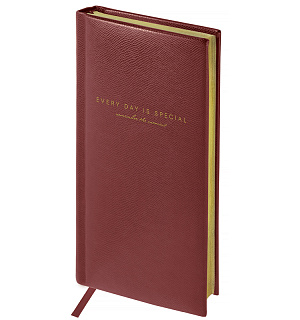 Еженедельник недатированный, карманный, 64л., кожзам, OfficeSpace "Dallas", коричневый, зол. срез