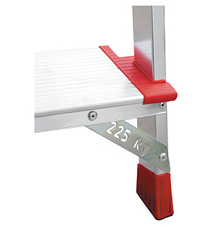 Стремянка алюминиевая 7 ШИРОКИХ СТУПЕНЕЙ 13 см, площадка 1,5 м, нагрузка 225 кг, вес 6,8 кг, 5110107, НВ