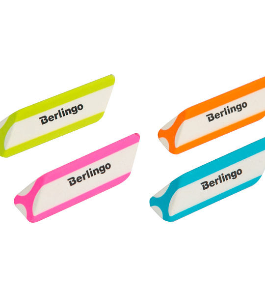 Ластик Berlingo "Triangle Pro", треугольный, скошенный, термопластичная резина, 57*16*16мм