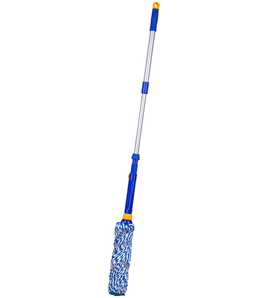 Швабра самоотжимная OfficeClean Professional телеск.ручка 96см, насадка МОП микрофибра, 33см