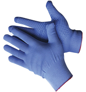 Перчатки OfficeClean, стандарт, нейлон, 13 класс микроточка, цвет ассорти, (24-26г)