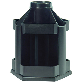 Настольная подставка СТАММ "Maxi Desk", вращающаяся, черный