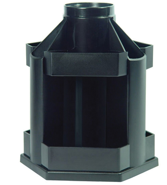 Настольная подставка СТАММ "Maxi Desk", вращающаяся, черный