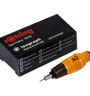 Пишущий элемент для изографа Rotring 0,4мм, картон. упаковка
