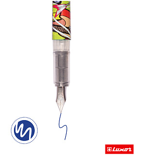 Ручка перьевая Luxor "Ink Glide", 1 картридж, корпус ассорти