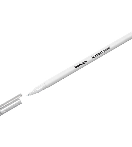 Ручка гелевая Berlingo "Brilliant Pastel" пастель белая, 0,8мм