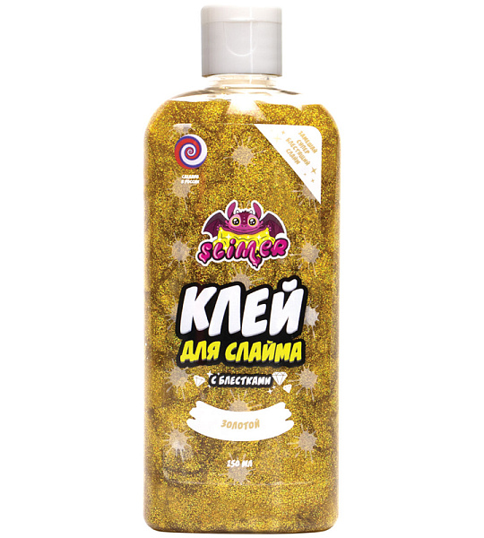 Клей для слаймов Slimer "С блестками. Золотой", 150мл