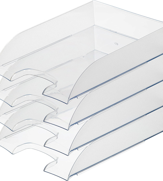 Лоток для бумаг ATTACHE, прозрачный 4шт/упаковке