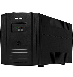 Источник бесперебойного питания SVEN Pro 1000, 1000VA (720W), 3 евророзетки, 2 розетки RJ45, SV-013868