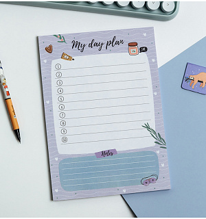 Блок для записей (To Do list) MESHU 14,8*21,0см (А5), 50л., "Sweet jam", на склейке