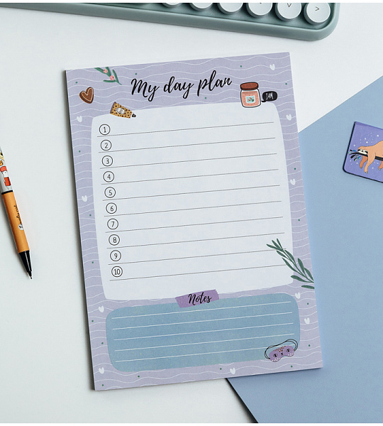 Блок для записей (To Do list) MESHU 14,8*21,0см (А5), 50л., "Sweet jam", на склейке