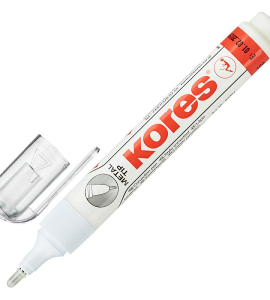 Корректирующий карандаш 10г (8мл) KORES Metal Tip, метал након 83318/83301