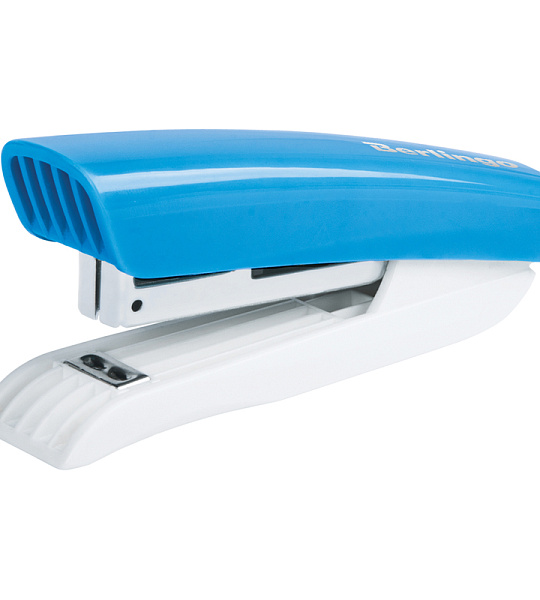 Степлер №10 Berlingo "Blitz" до 10л., пластиковый корпус, голубой